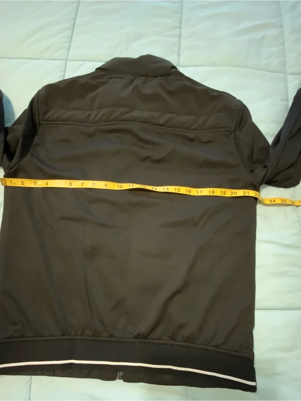 Denim & Flower Men's Black Quilted Zip-Front Jacket